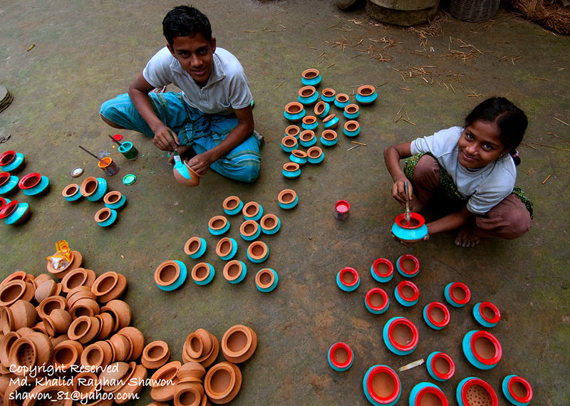 Travel to Bangladesh Pottery